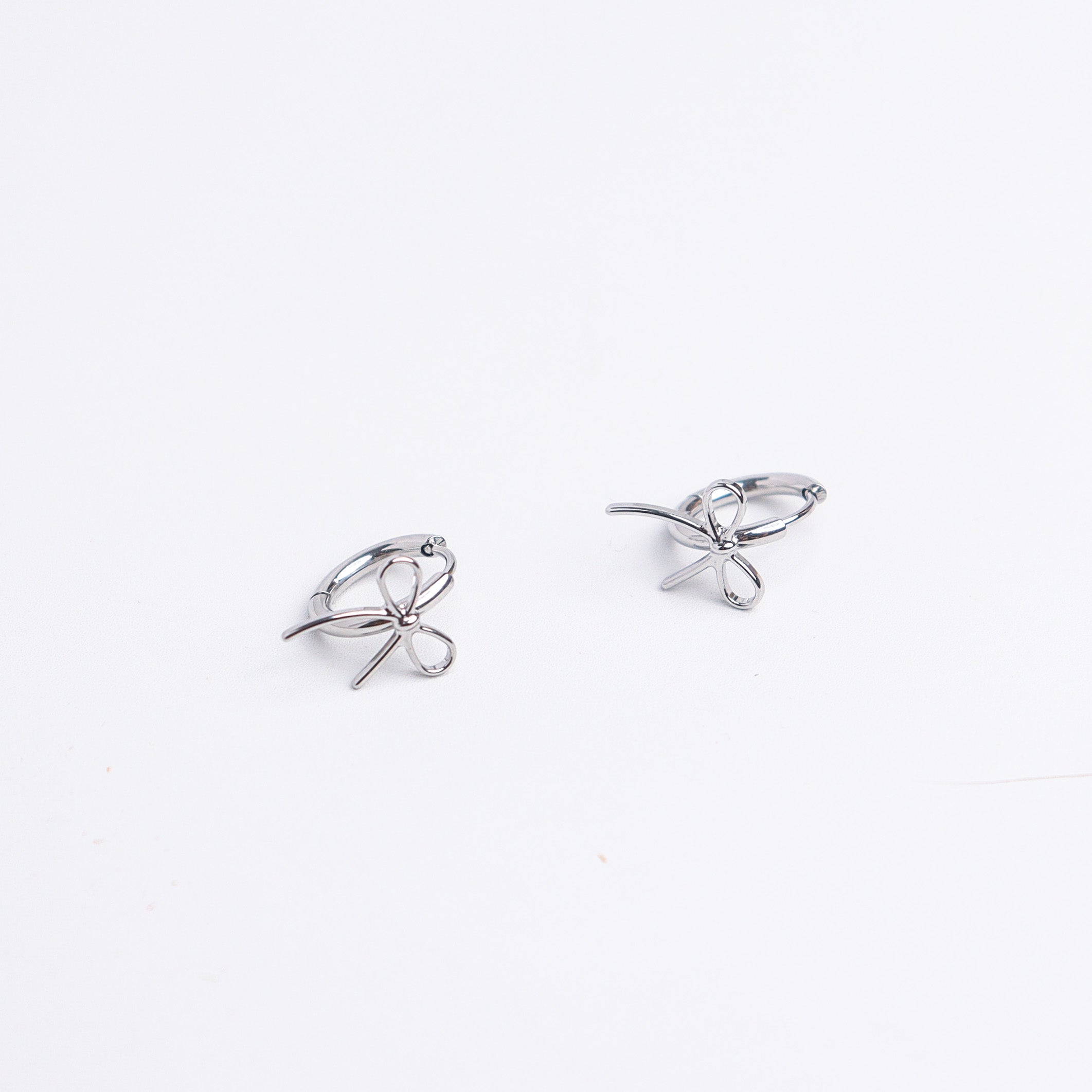Petite Ribbon Huggies Earrings