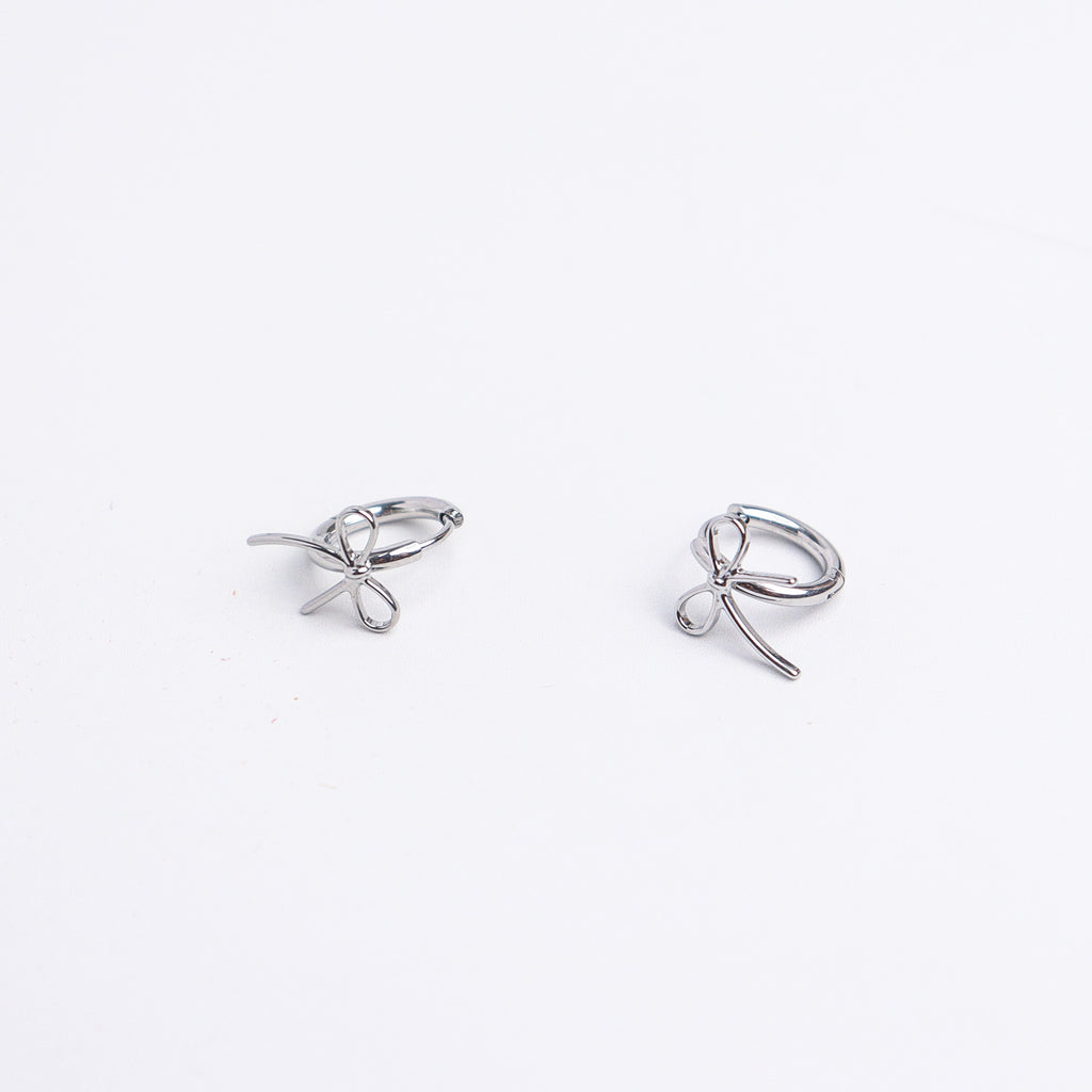 Petite Ribbon Huggies Earrings