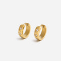 Collective Stars Gold Huggies Earrings