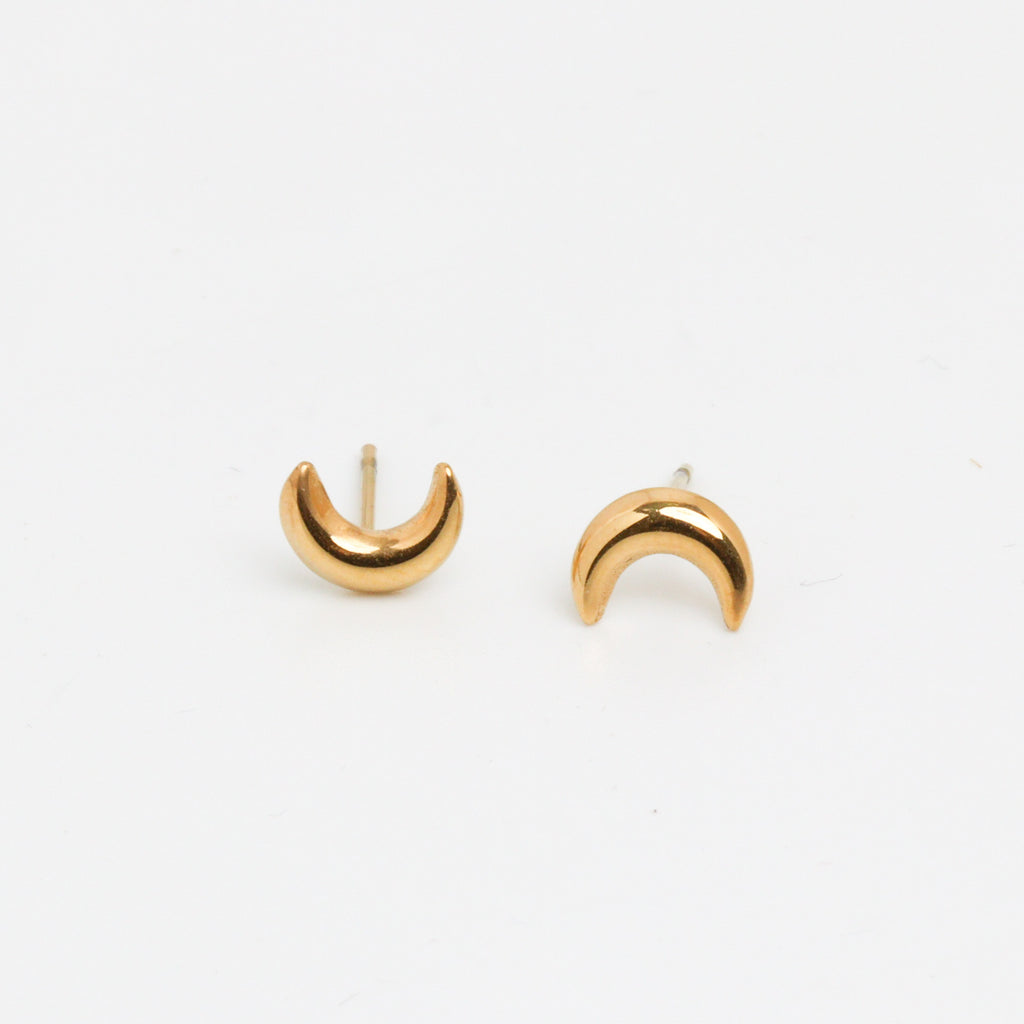 Luna Reflection Stud Earrings