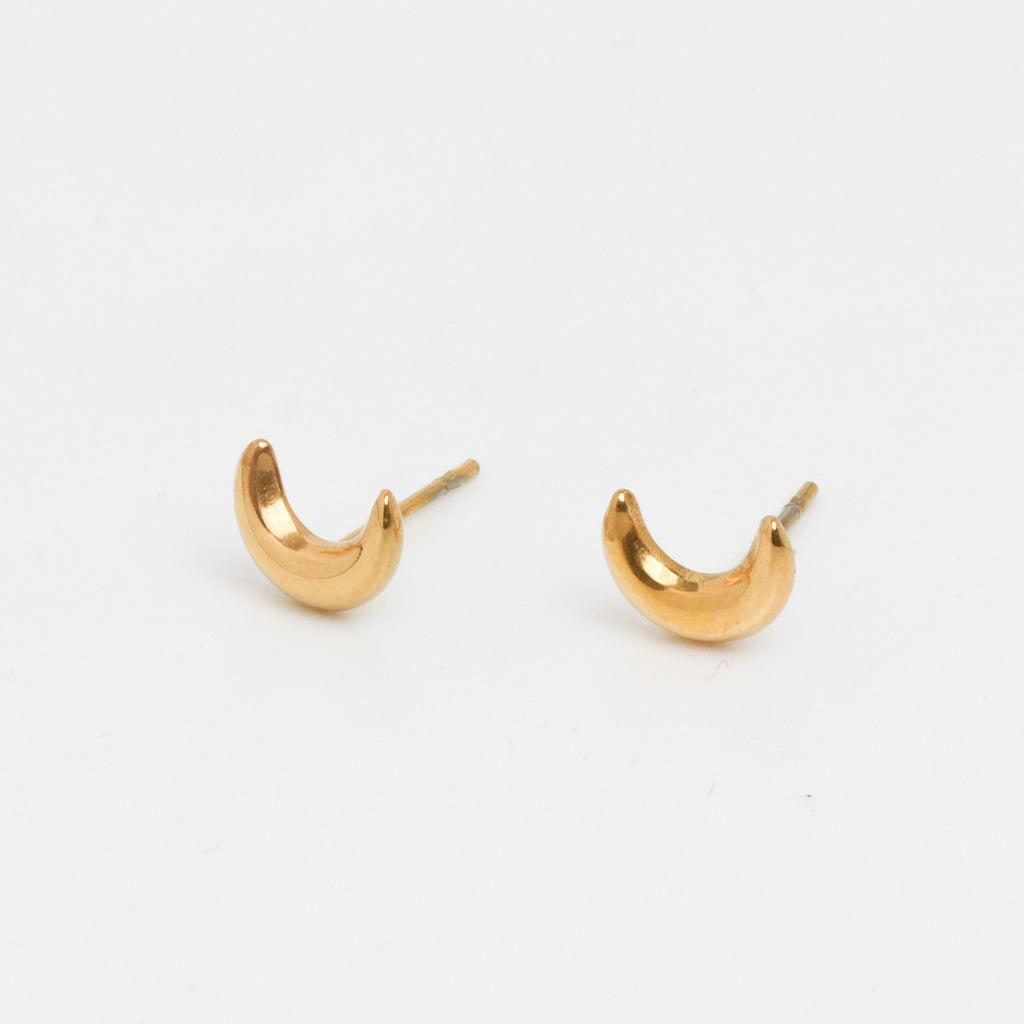 Luna Reflection Stud Earrings