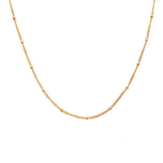 Beaded Chain Titanium Necklace
