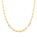 Gold Paperclip Chain Necklace