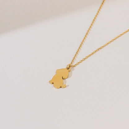 Hi Puppy Gold Necklace