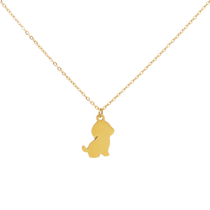 Hi Puppy Gold Necklace