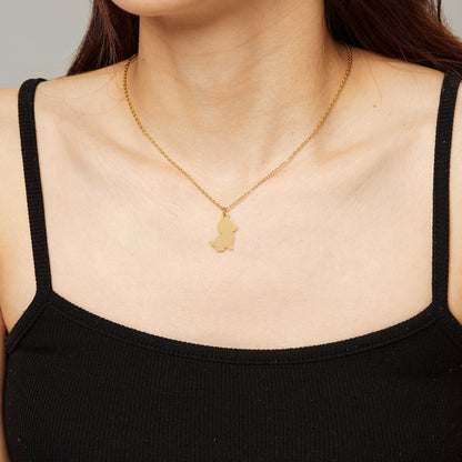 Hi Puppy Gold Necklace