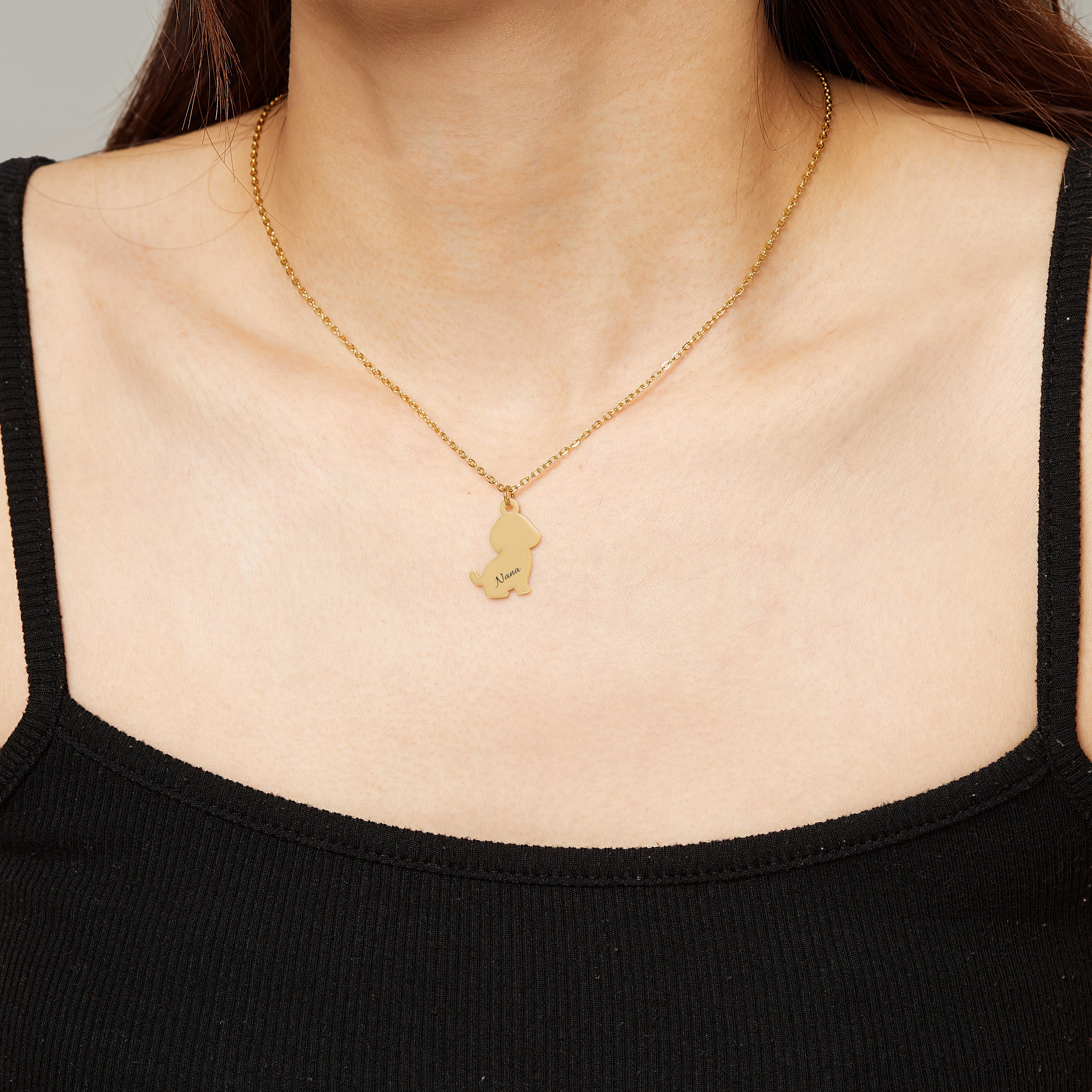 Hi Puppy Gold Necklace