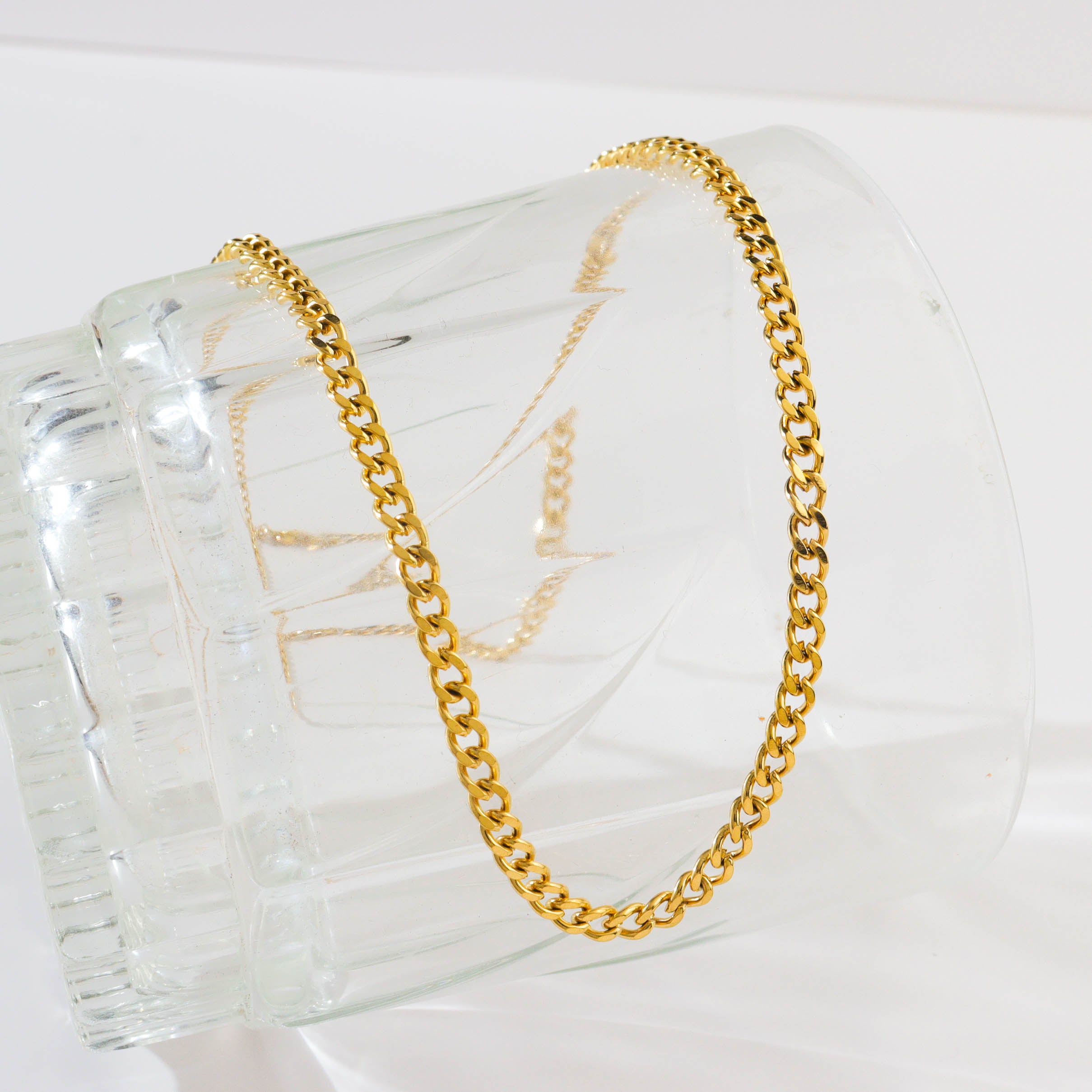 Flat Curb Chain Necklace