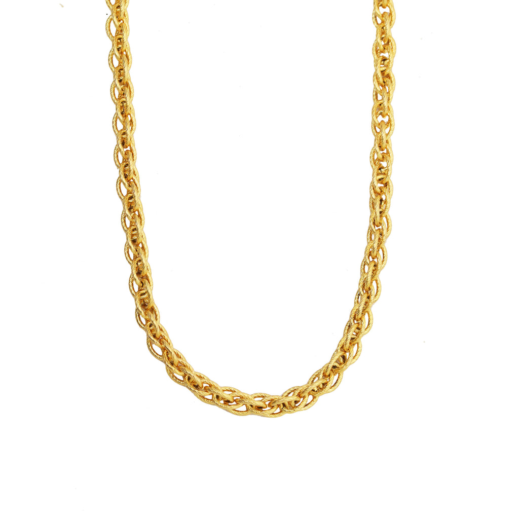 Twisted Braid Chain Necklace