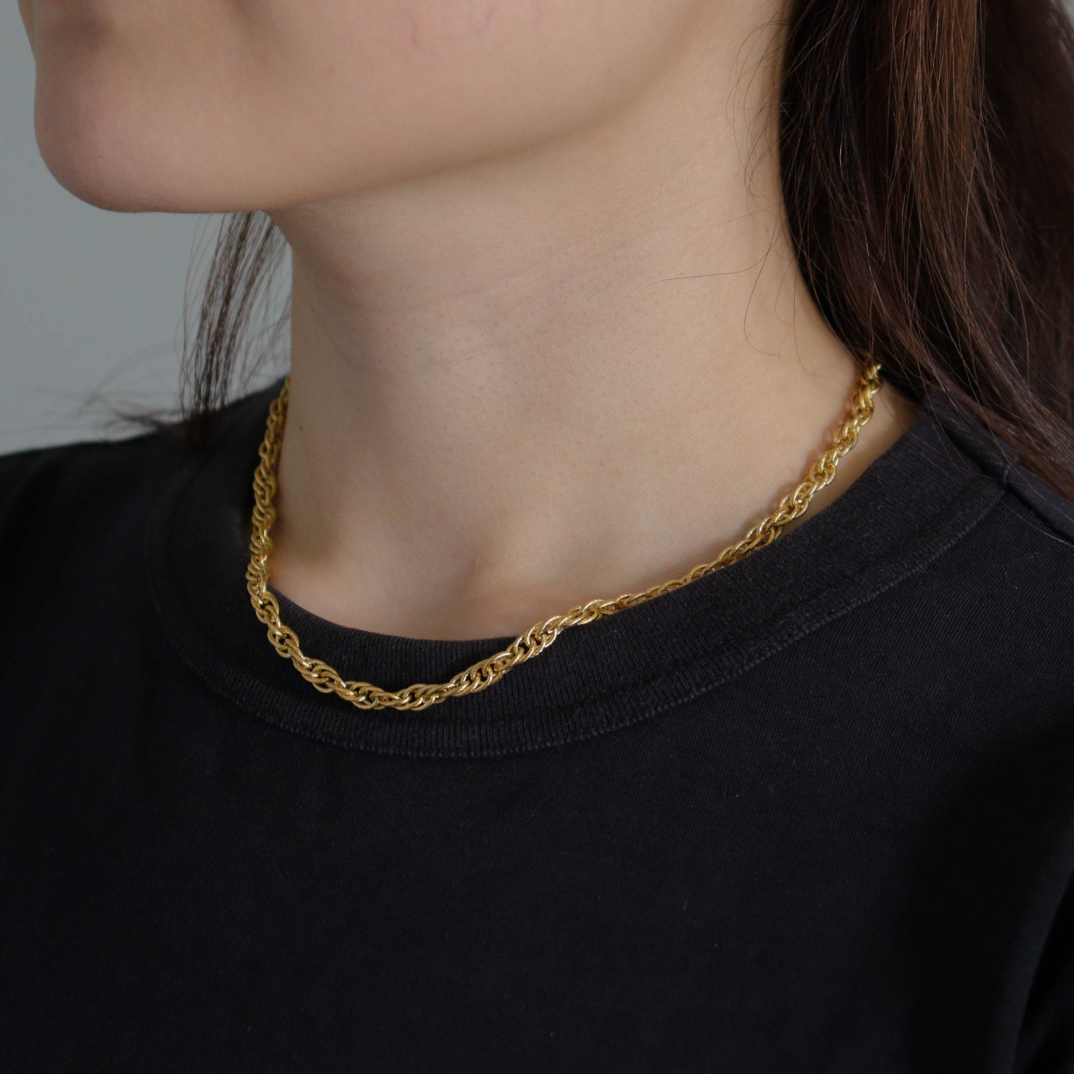 Twisted Braid Chain Necklace