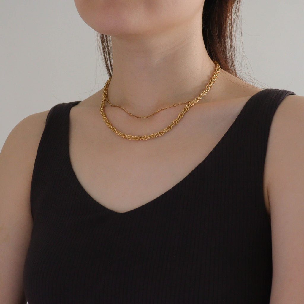 Twisted Braid Chain Necklace