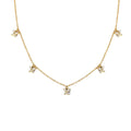Cubic Butterfly Gold Necklace