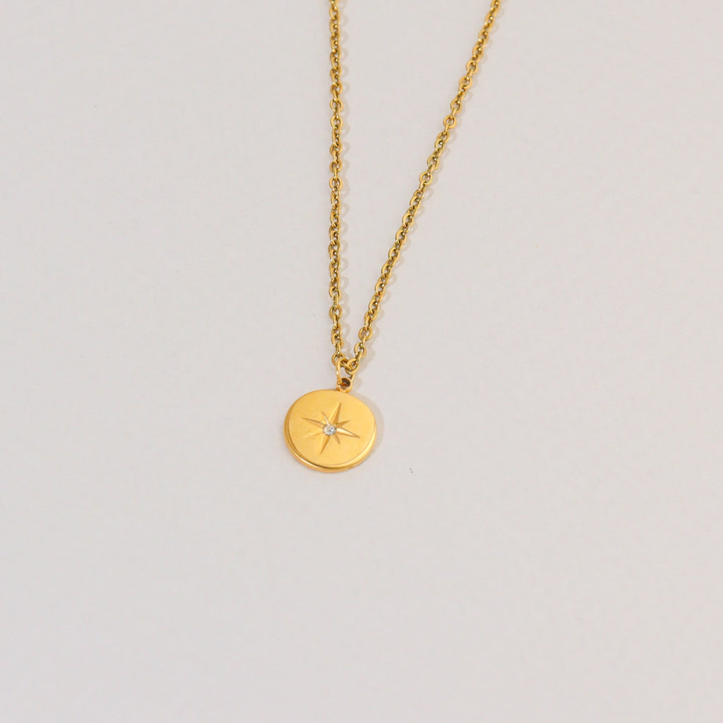 Stellar Starburst Gold Necklace