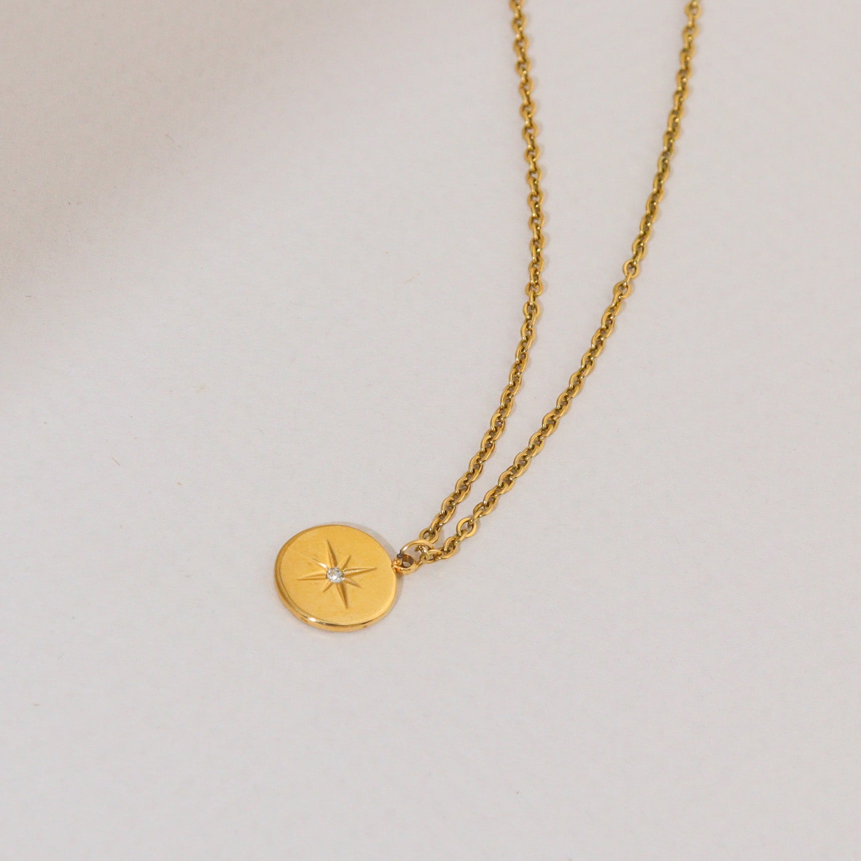 Stellar Starburst Gold Necklace