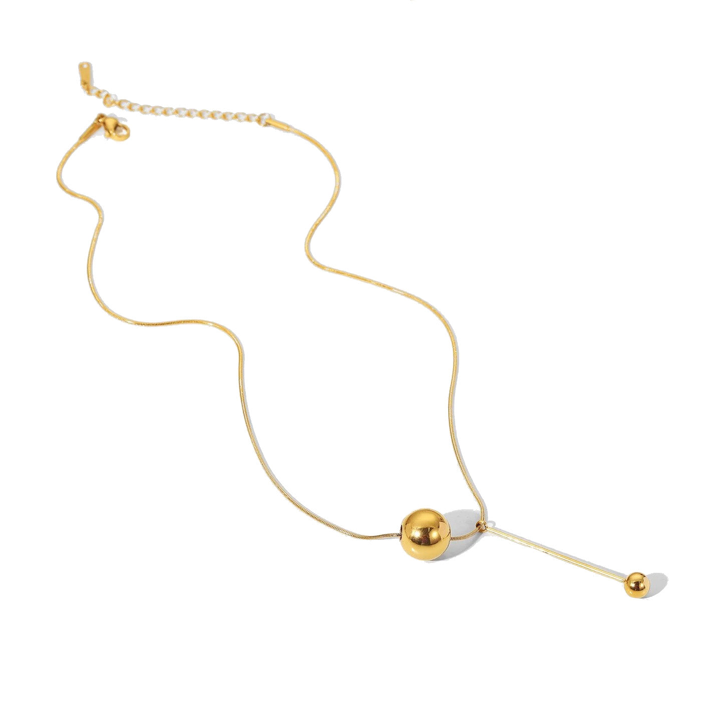 Elegant Clockwork Gold Necklace