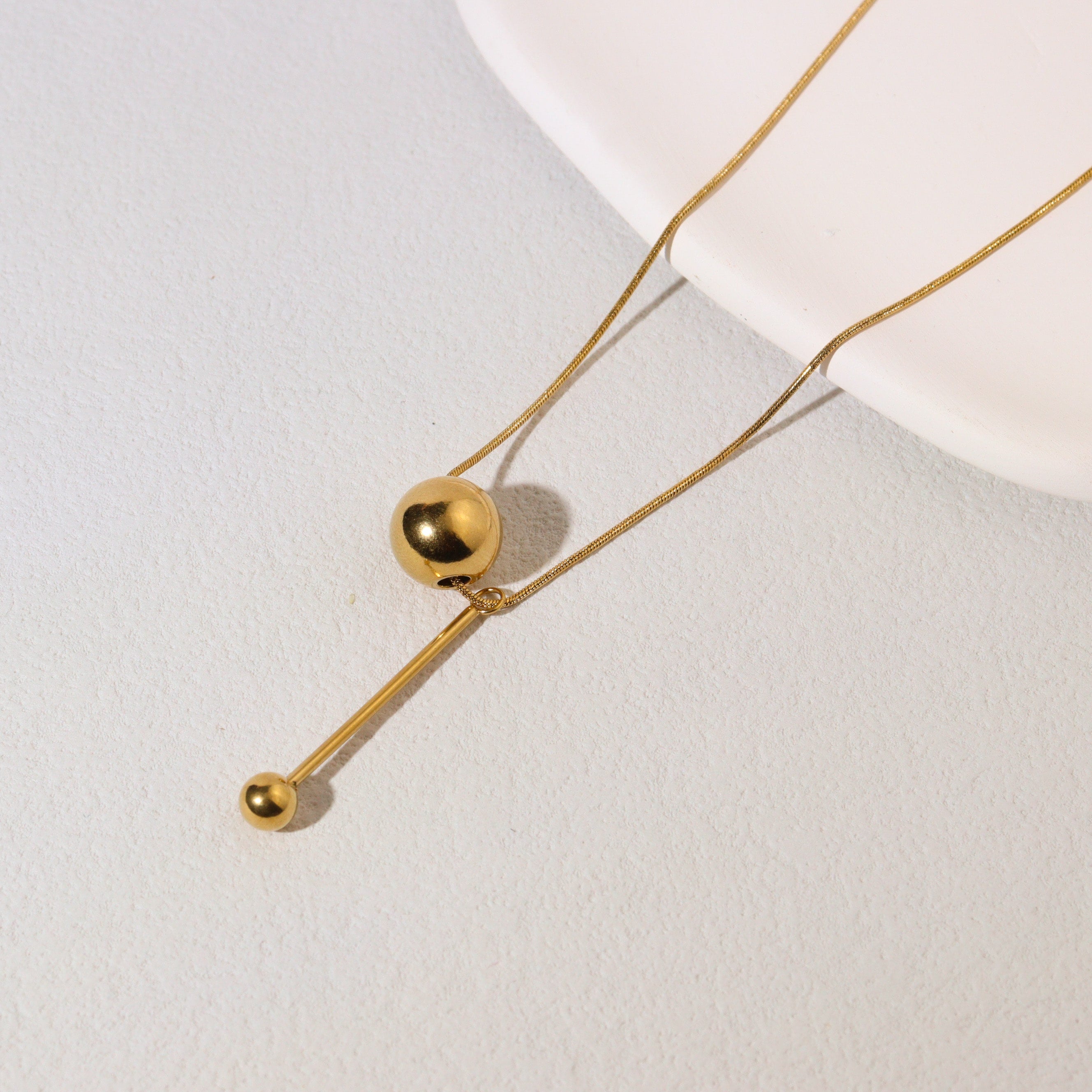 Elegant Clockwork Gold Necklace