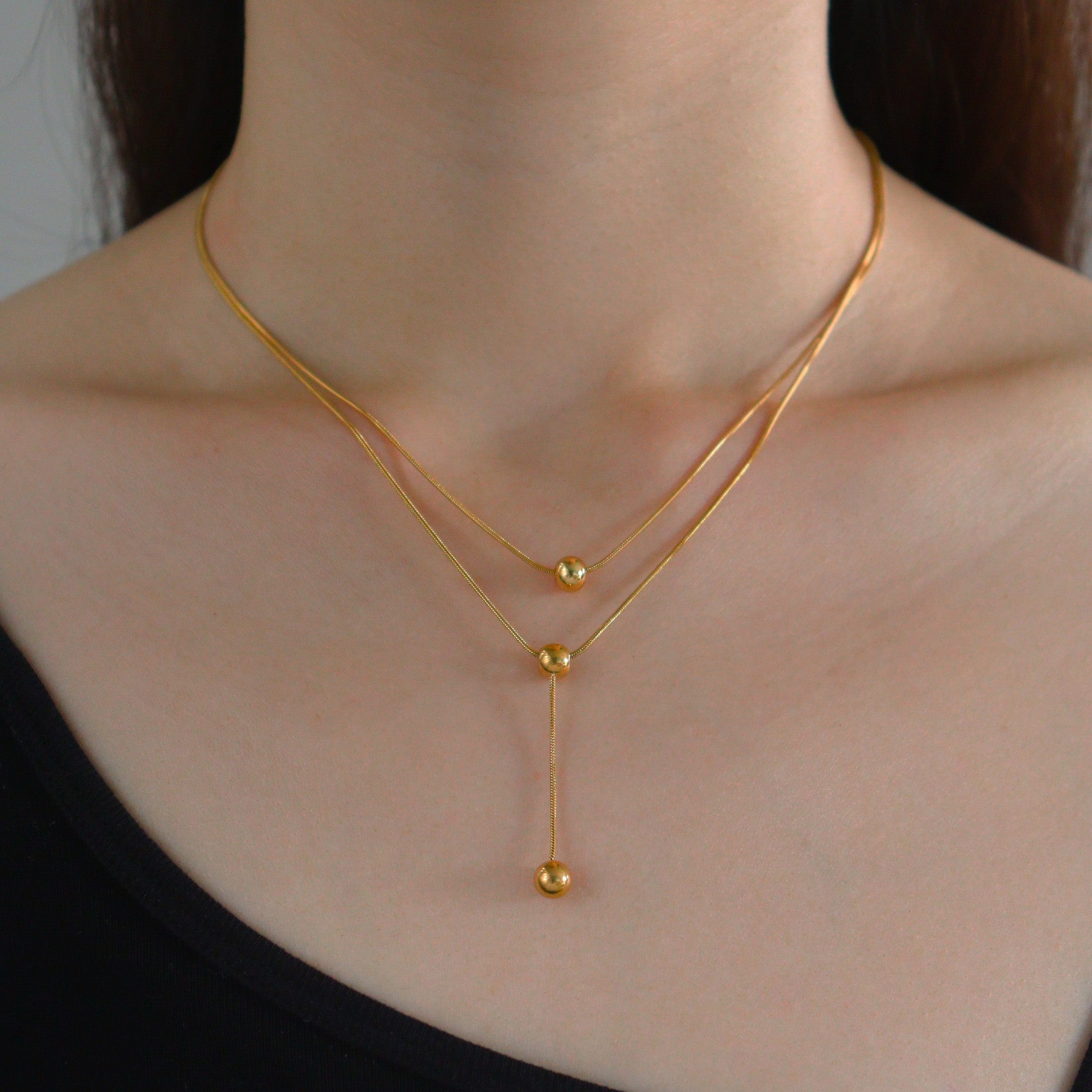 Eyes On Me Gold Layer Necklace