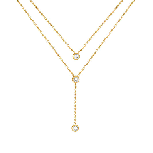 Aphrodite Envy Layered Gold Necklace