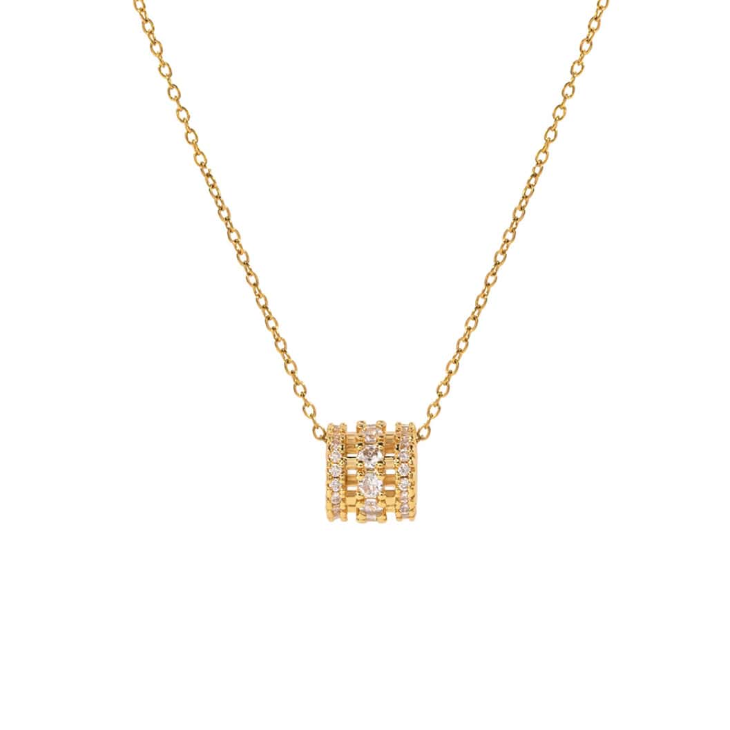 Double Helix Gold Necklace