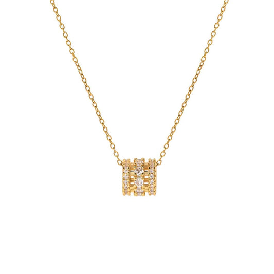Double Helix Gold Necklace