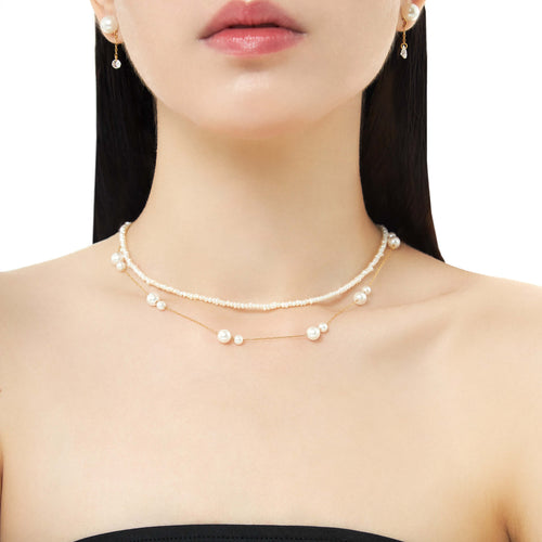 Amour Natural Baroque Pearl Necklace