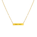 Gold Horizontal Bar Necklace
