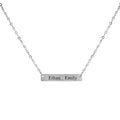 Silver Horizontal Bar Necklace