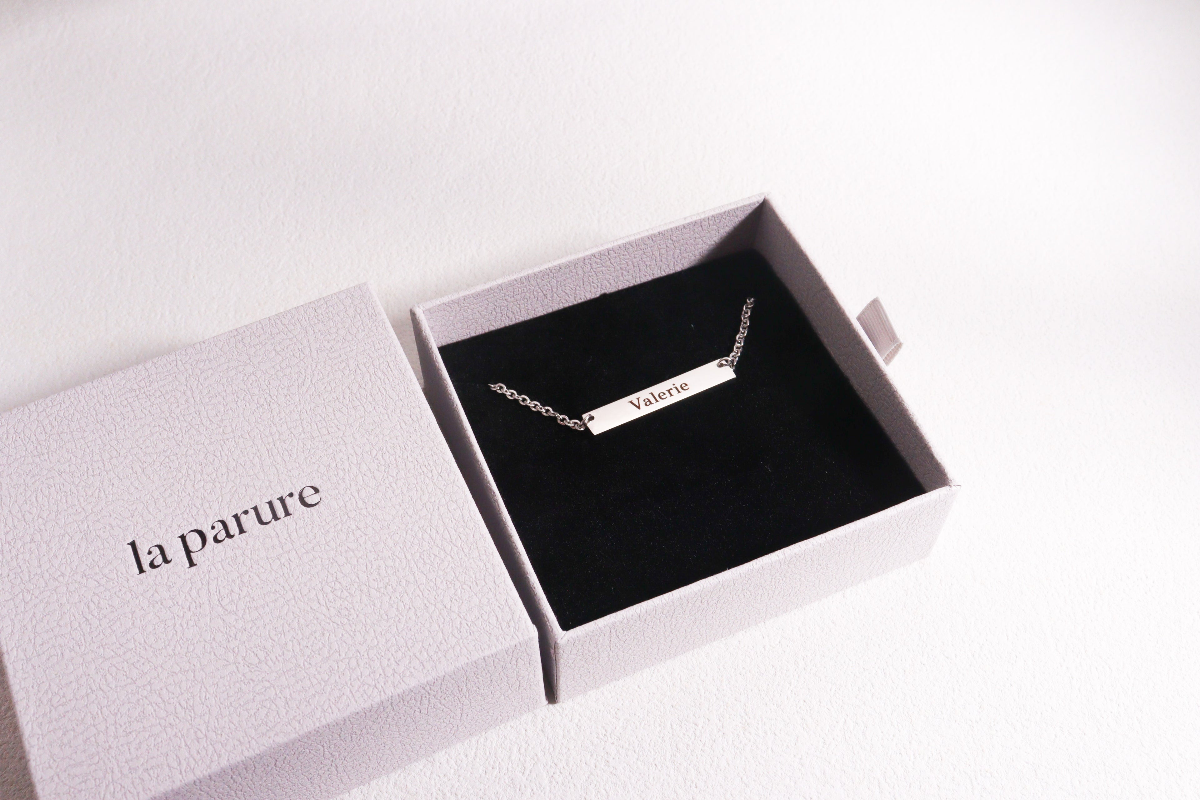 Silver Horizontal Bar Necklace