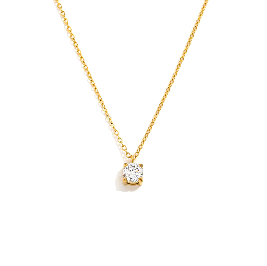 Solitaire Cubic Necklace