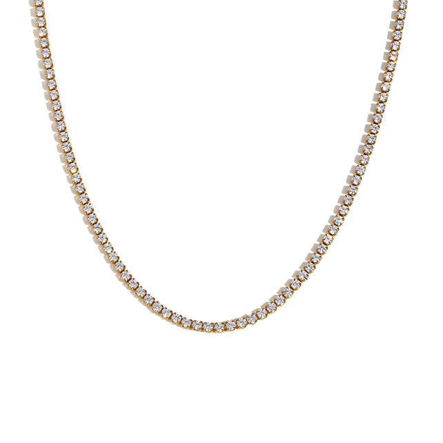 Tennis Gold Necklace