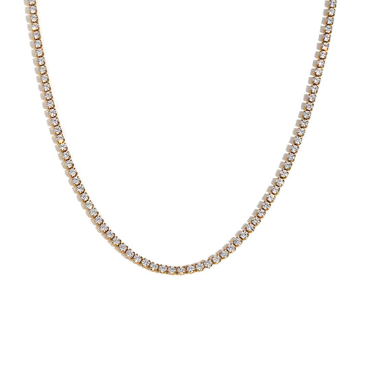 Tennis Gold Necklace