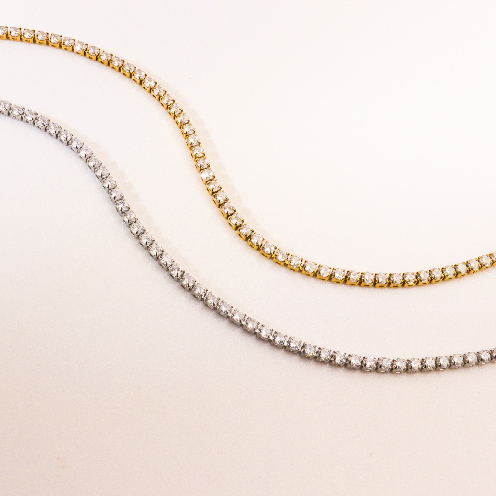 Tennis Gold Necklace