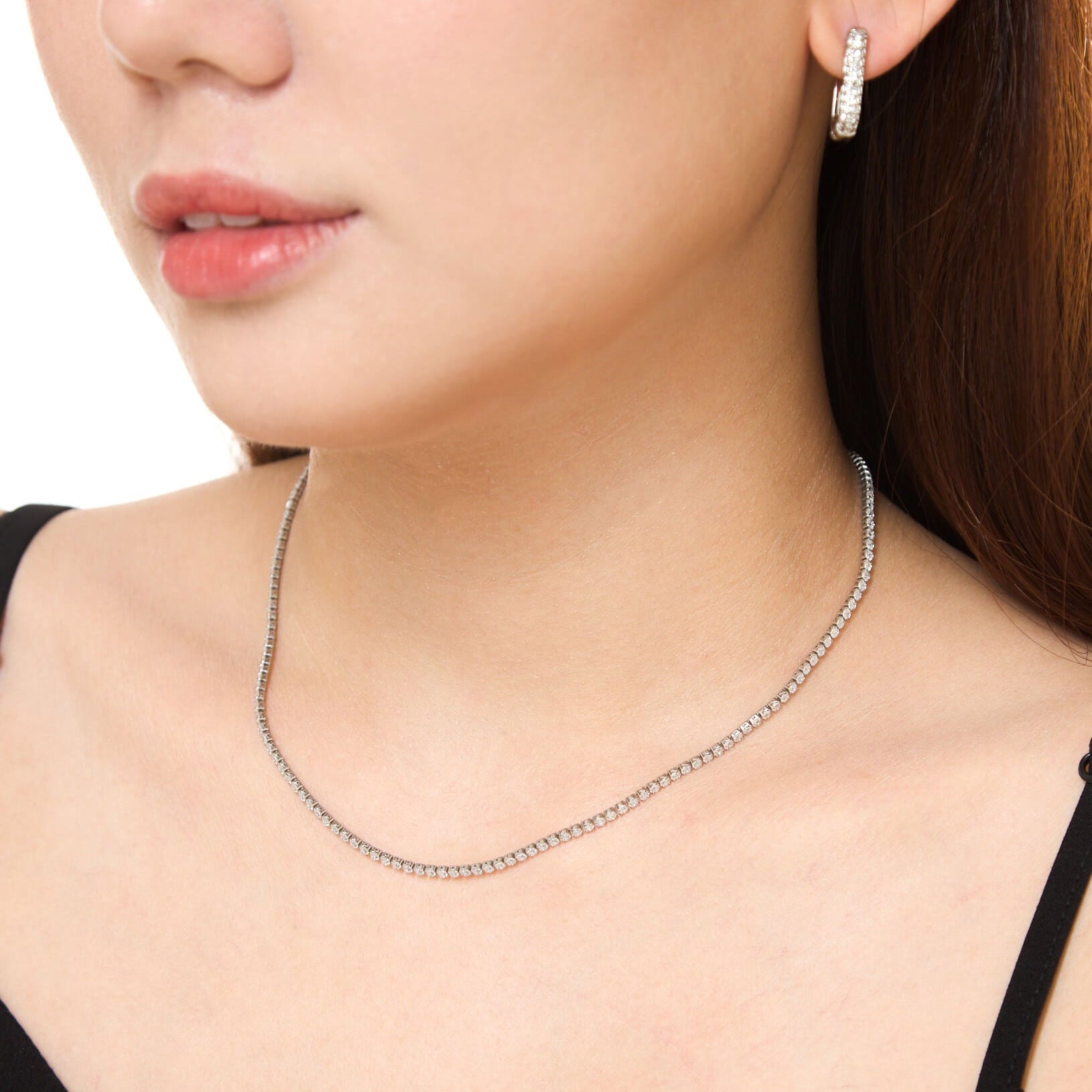 Tennis Silver Necklace