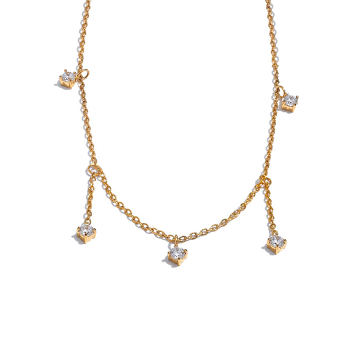 Dazzling Sparkler Gold Necklace