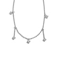 Dazzling Sparkler Silver Necklace