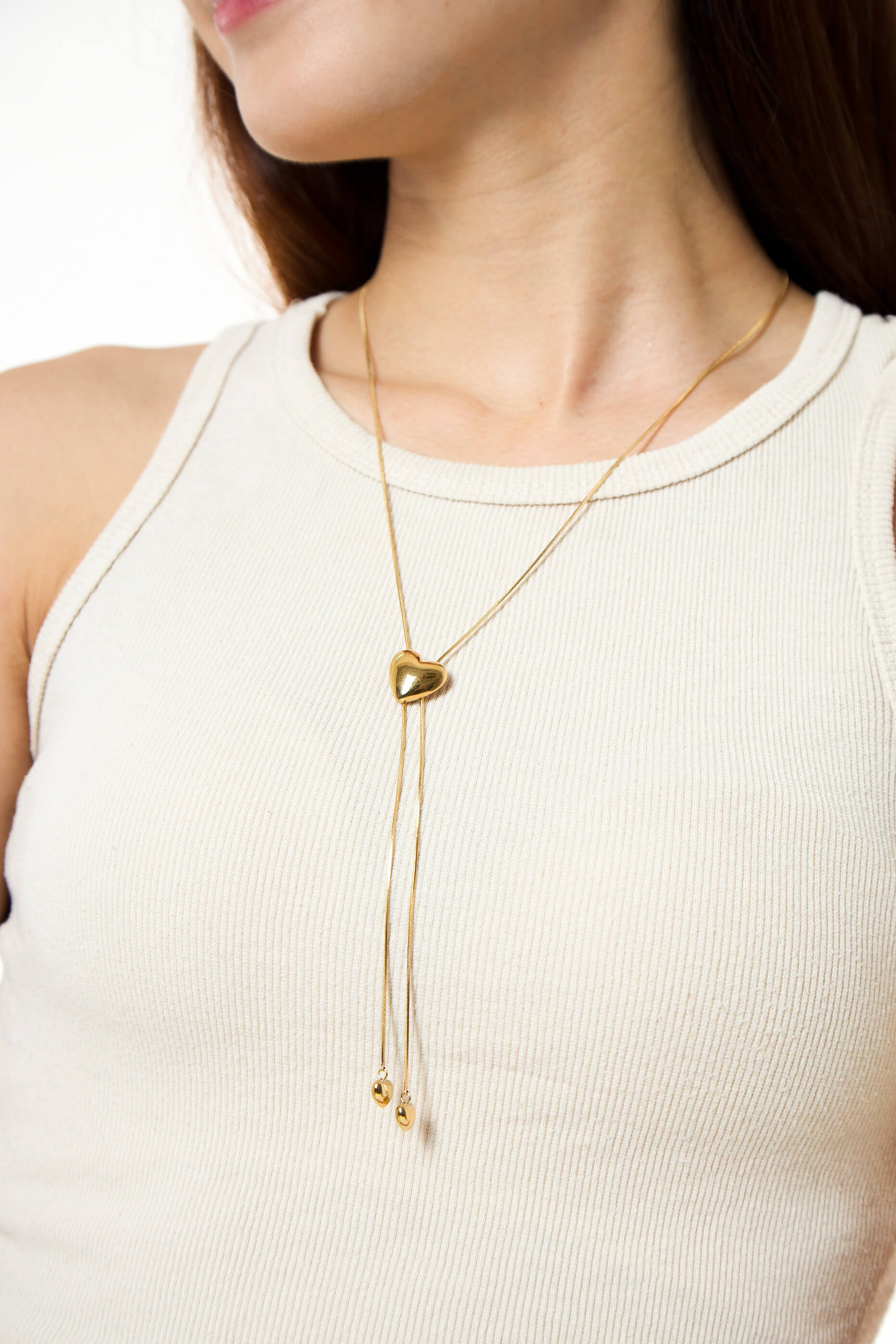 Love Wrangler Gold Long Necklace