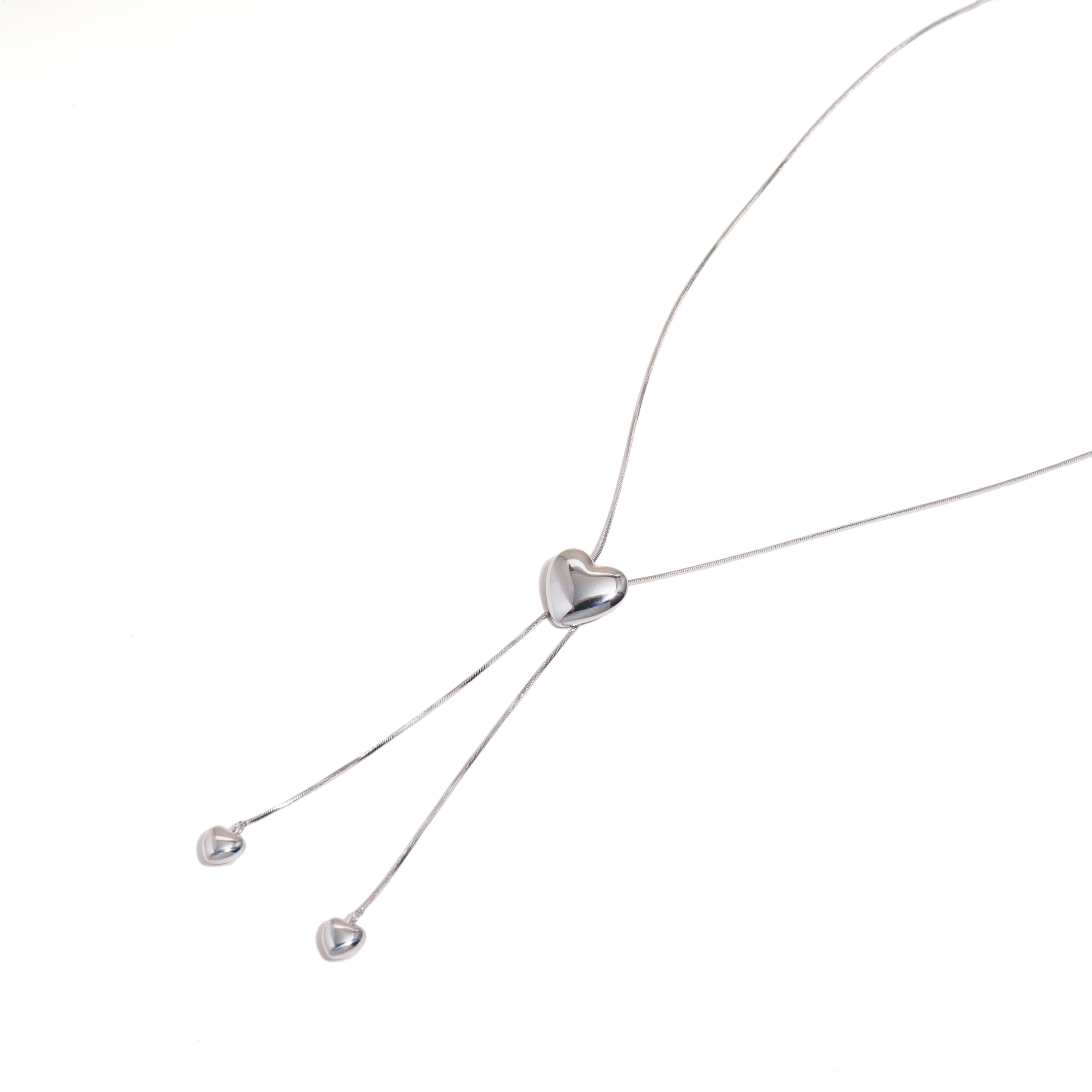 Love Wrangler Silver Long Necklace
