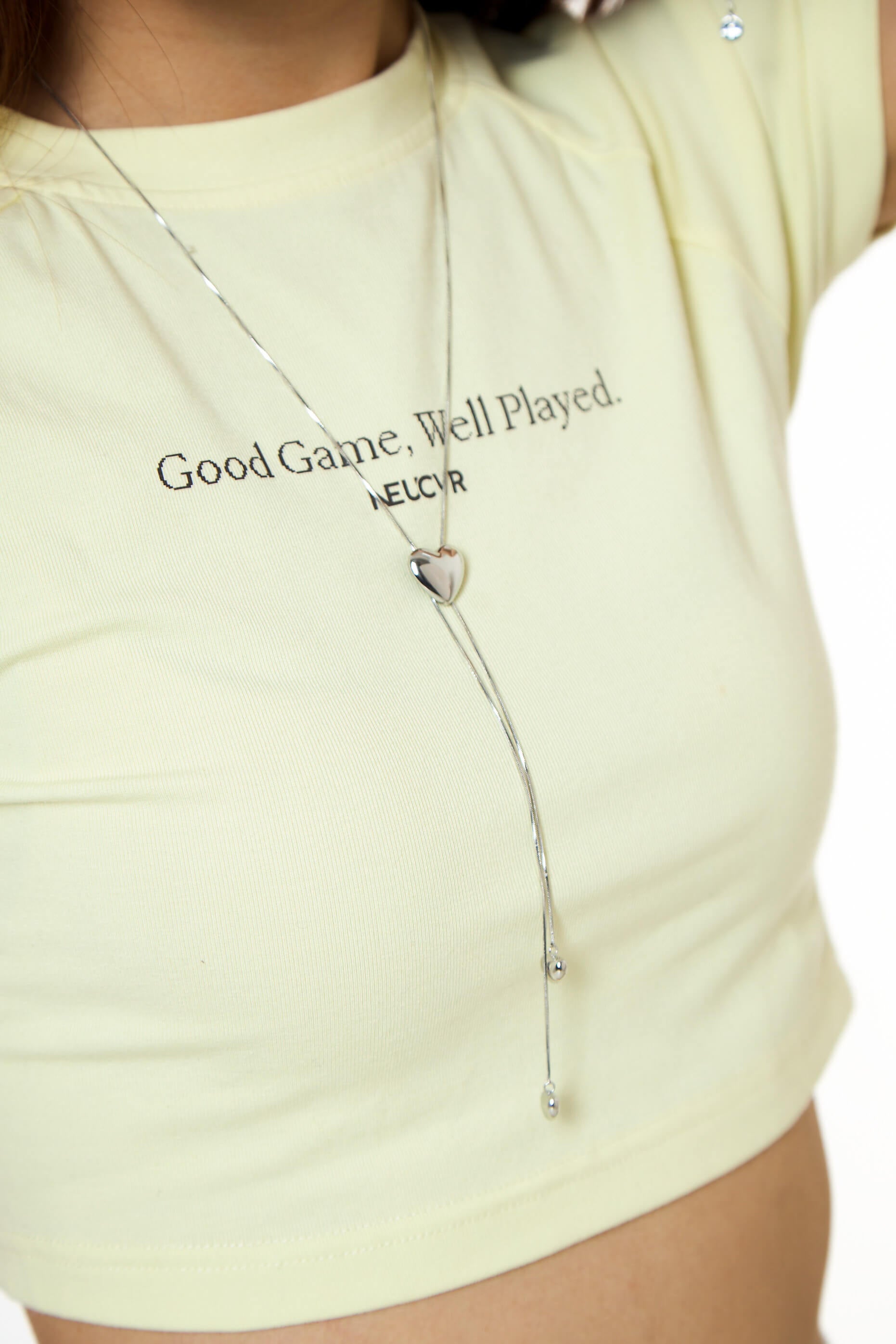 Love Wrangler Silver Long Necklace