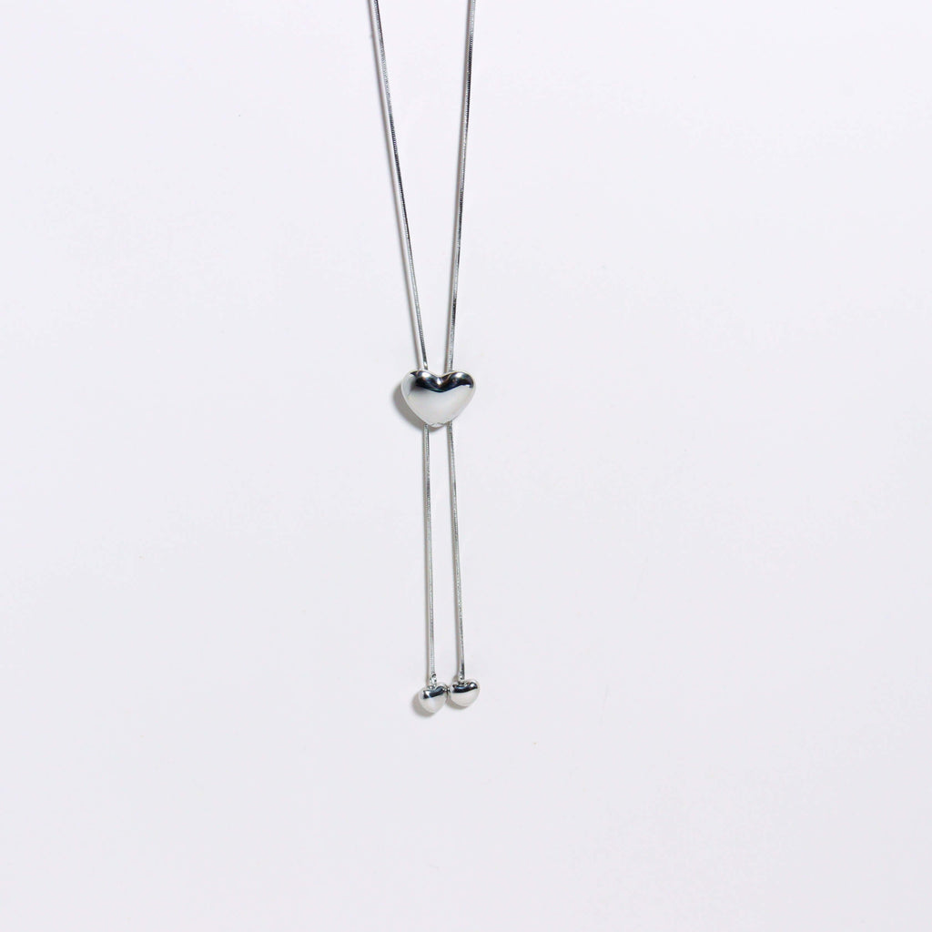 Love Wrangler Silver Long Necklace