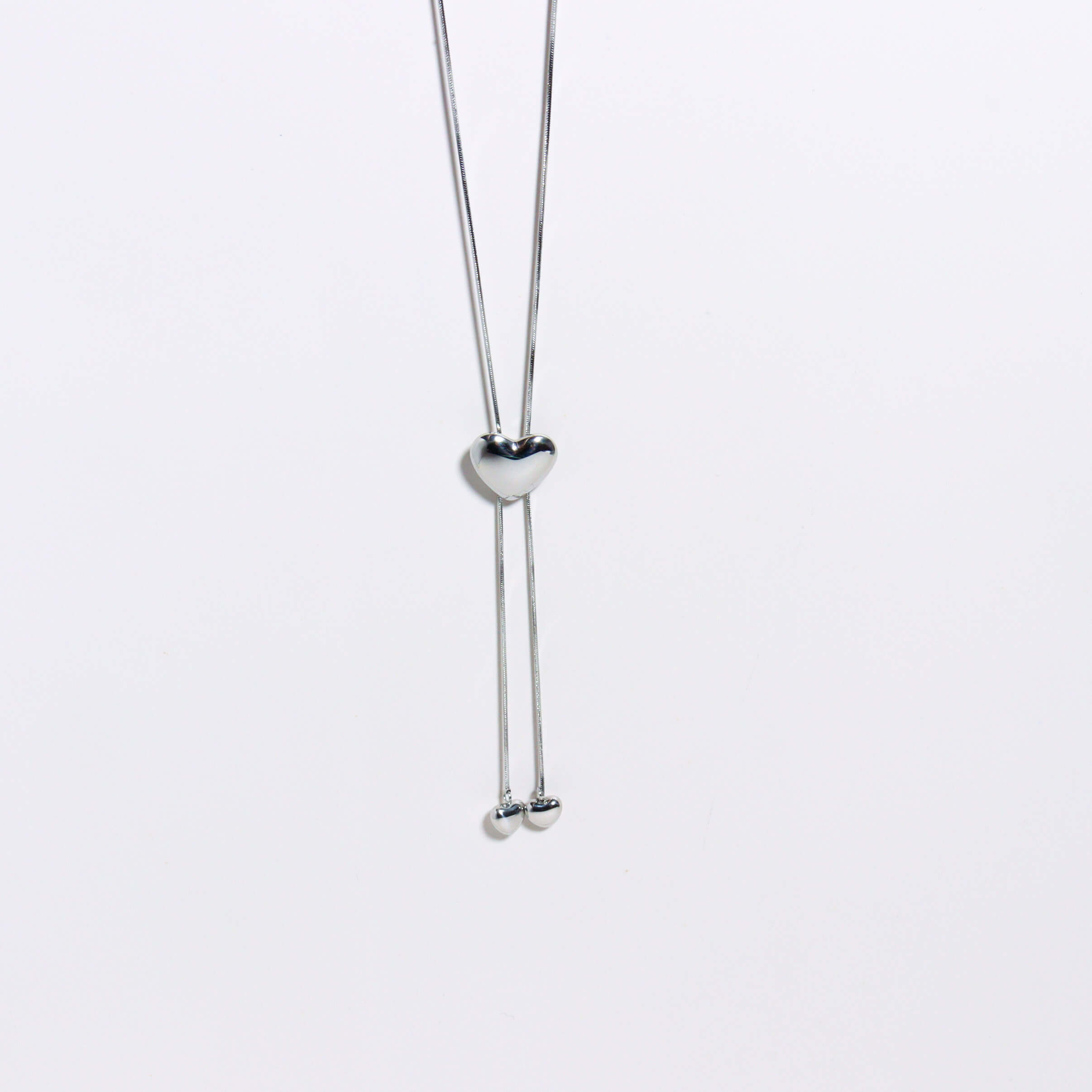 Love Wrangler Silver Long Necklace