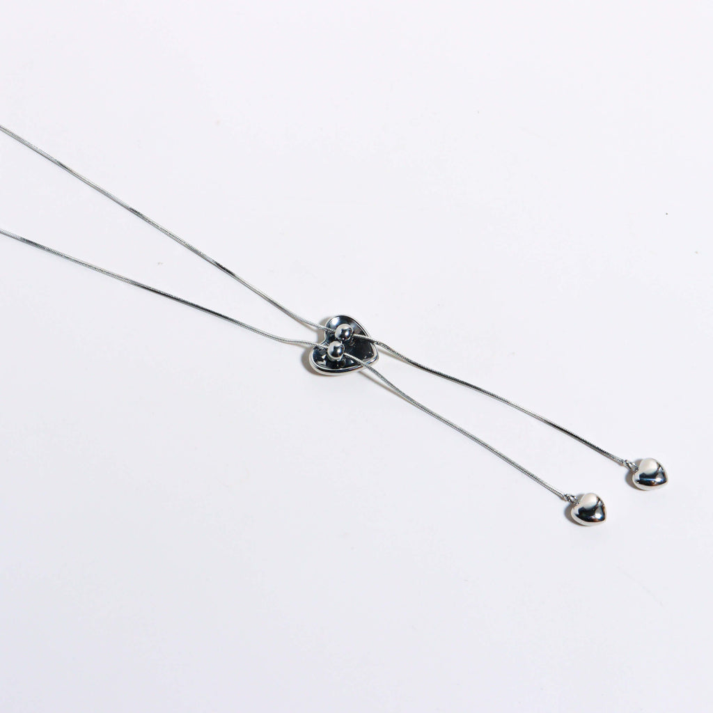 Love Wrangler Silver Long Necklace