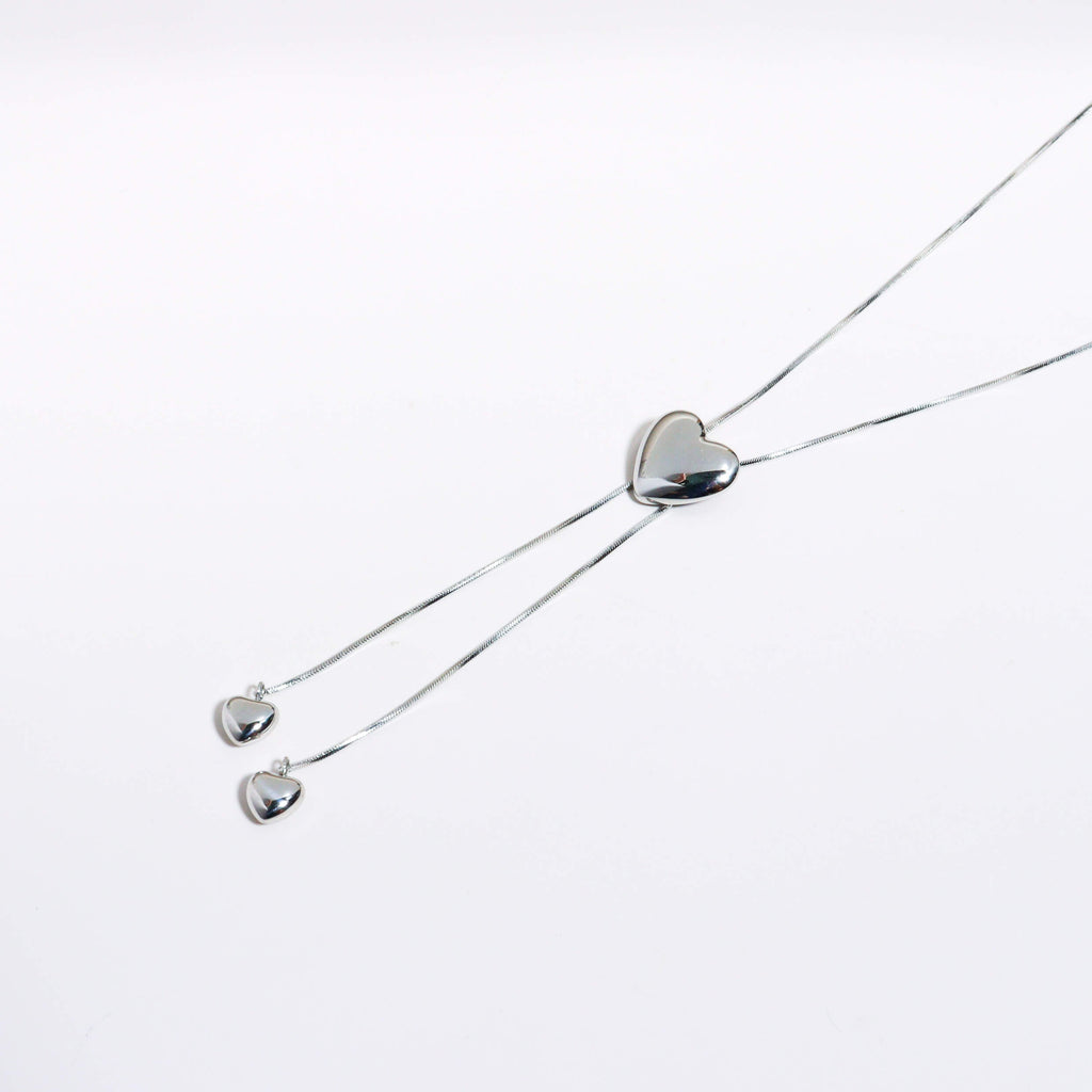 Love Wrangler Silver Long Necklace