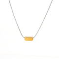Minimal Recprism Gold Necklace