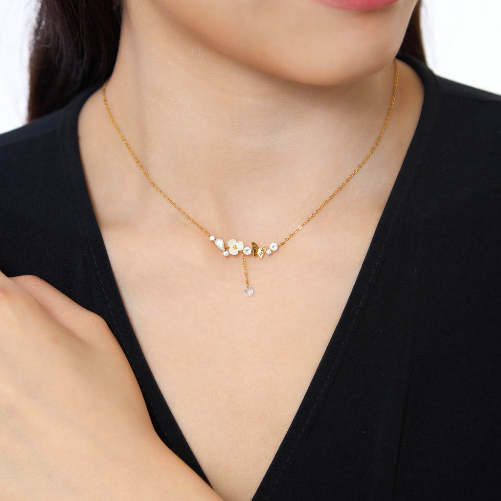 Bloomer Creek Gold Necklace