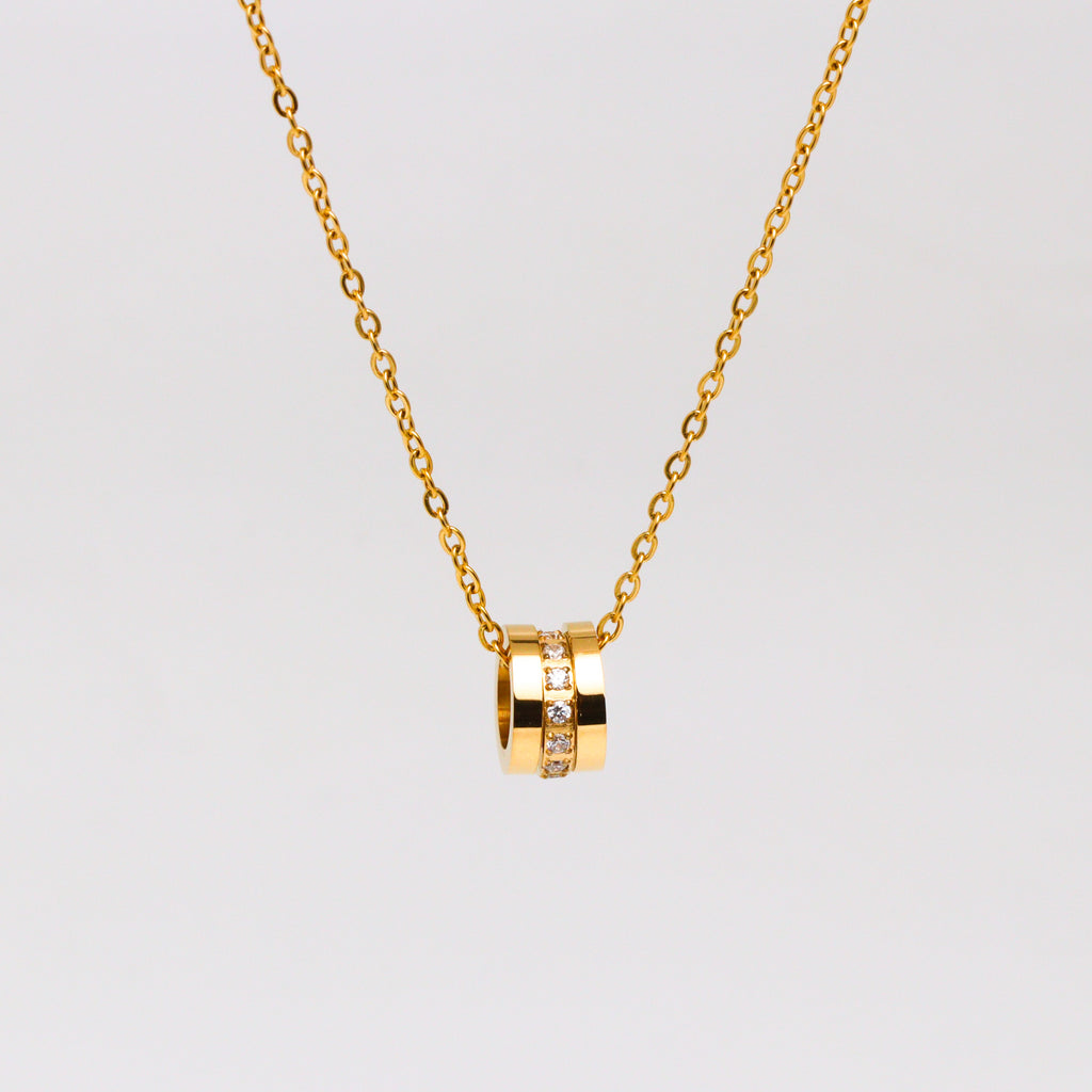 Semi Fluid Gold Necklace