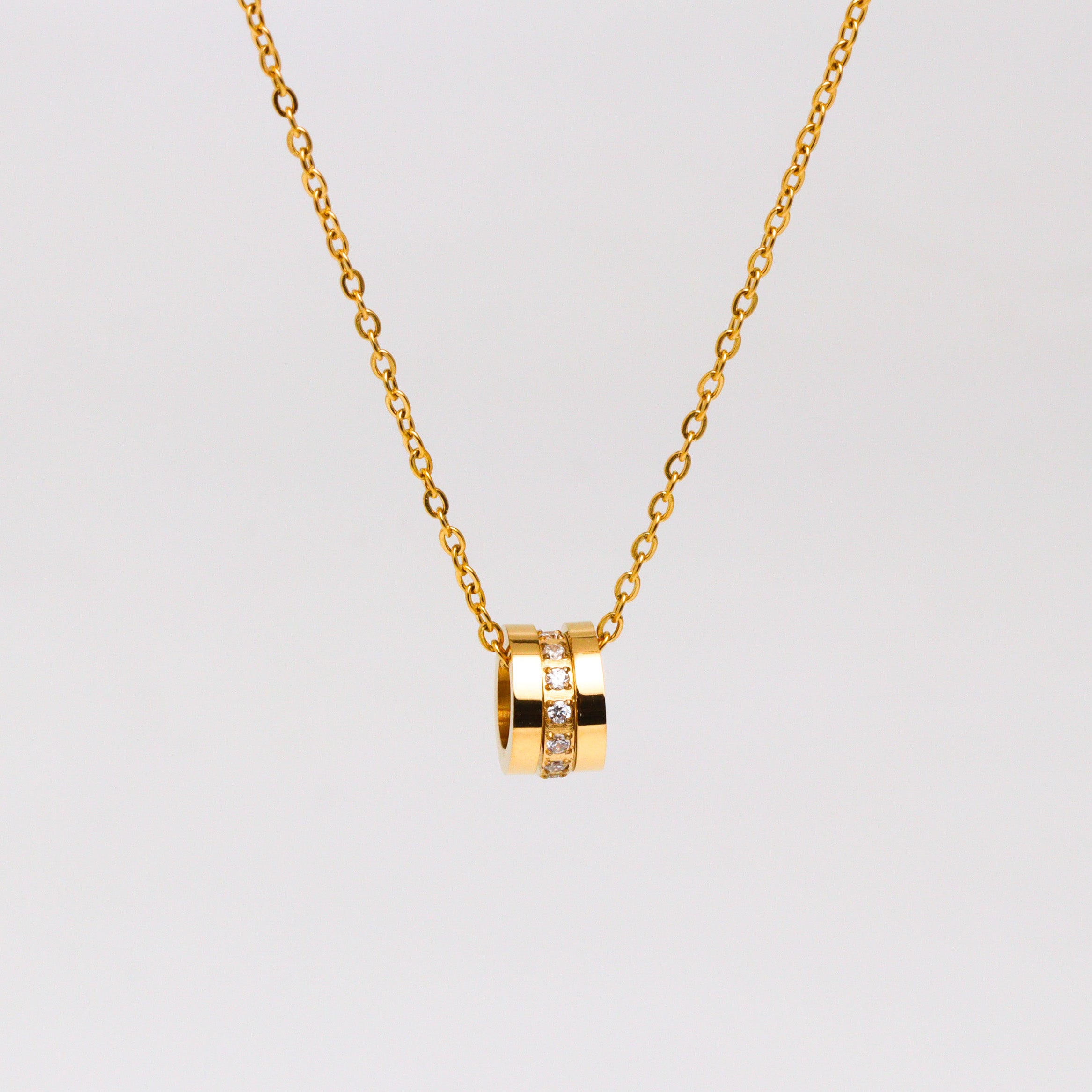 Semi Fluid Gold Necklace