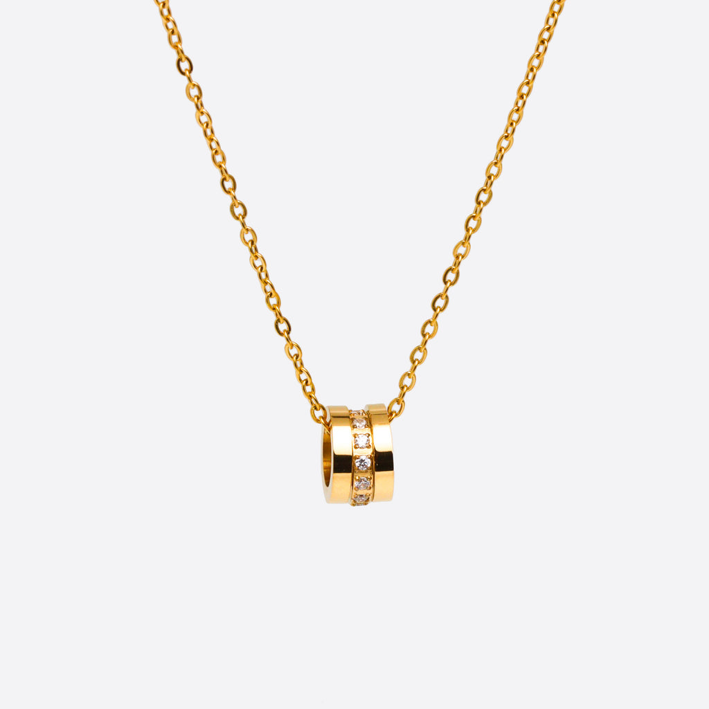 Semi Fluid Gold Necklace