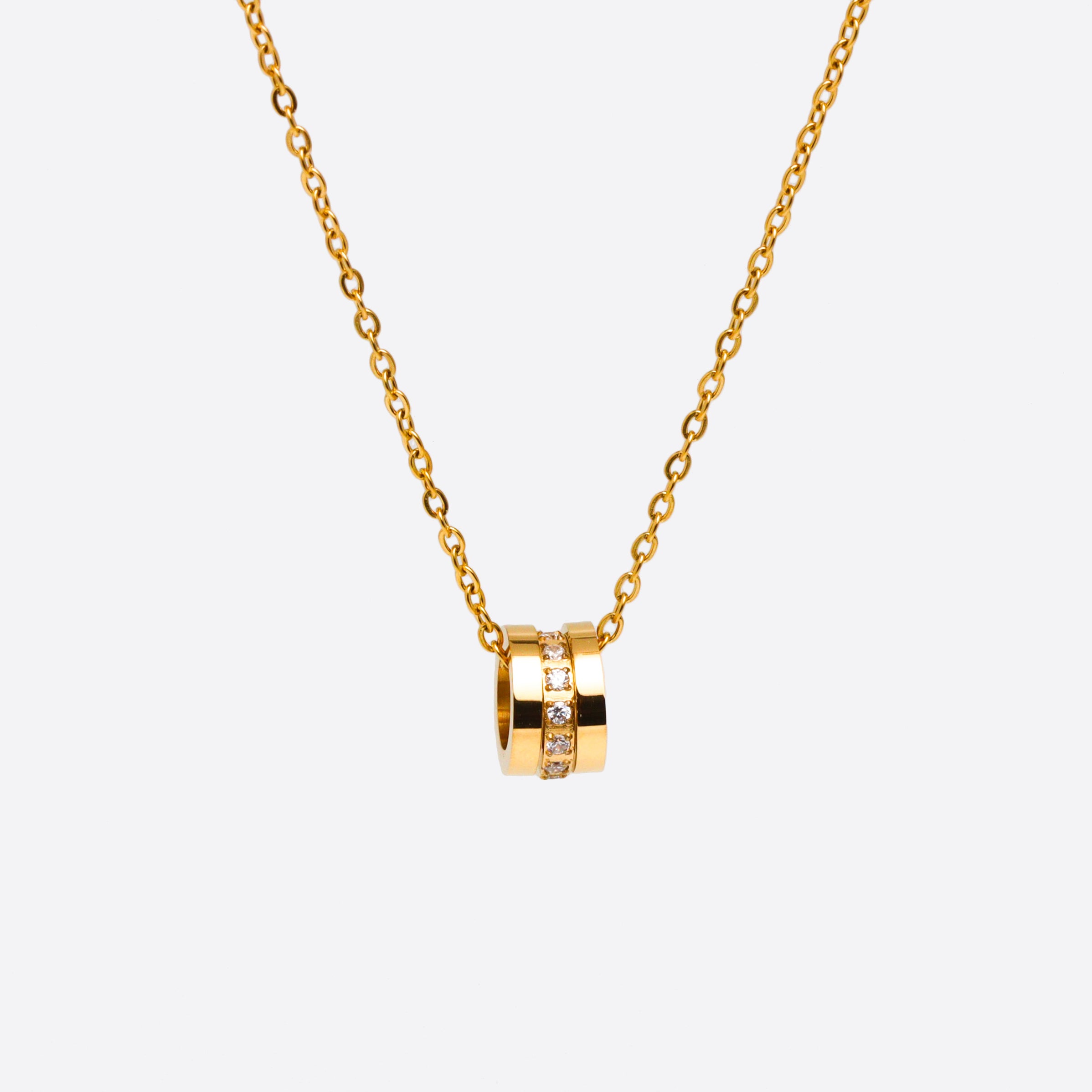 Semi Fluid Gold Necklace