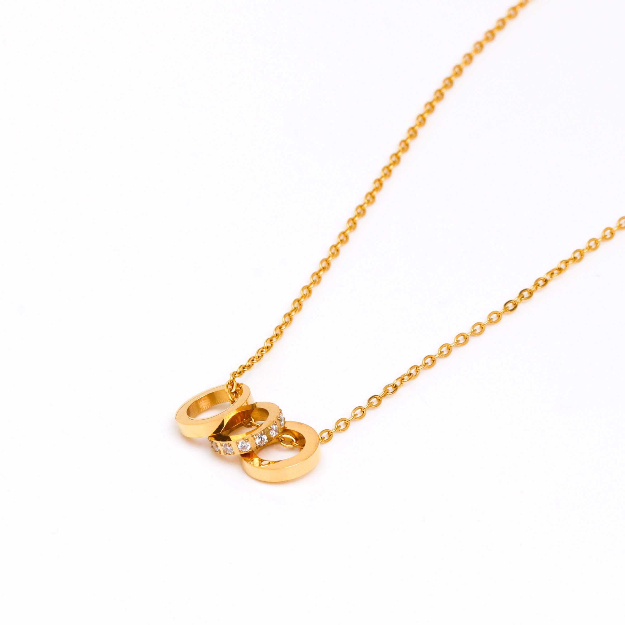 Semi Fluid Gold Necklace