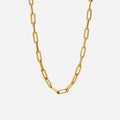 Thick Paperclip Gold Chain Necklace